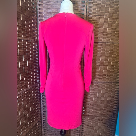 Tadashi Collection Dress Small V Neck Business Cocktail Vacation Formal - Picture 10 of 12